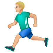 Hombre Corriendo: Tono De Piel Claro Medio WhatsApp 2.23.2.72.