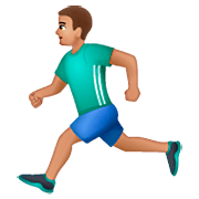 Hombre Corriendo: Tono De Piel Medio WhatsApp 2.23.2.72.