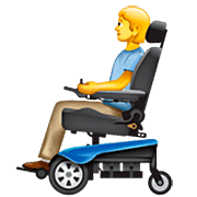 Persona en silla de ruedas motorizada WhatsApp 2.23.2.72.