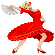 Mujer Bailando: Tono De Piel Claro Medio WhatsApp 2.23.2.72.