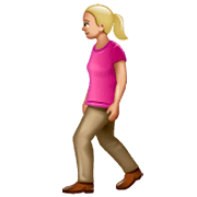 Mujer Caminando: Tono De Piel Claro Medio WhatsApp 2.23.2.72.