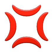 Émoji 💢 Symbole De Colère sur Apple iOS 10.0.