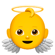 Emoji 👼 Angioletto su Apple iOS 10.0.