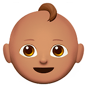 Émoji 👶🏽 Bébé : Peau Légèrement Mate sur Apple iOS 10.0.
