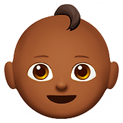 👶🏾 Emoji Bebê: Pele Morena Escura na Apple iOS 10.0.
