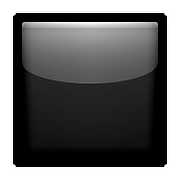 Emoji ⬛ Quadrato Nero Grande su Apple iOS 10.0.