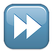 Émoji ⏩ Bouton Avance Rapide sur Apple iOS 10.0.