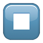 Emoji ⏹️ Pulsante Stop su Apple iOS 10.0.