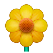 🌼 Emoji Flor en Apple iOS 10.0.