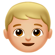 Emoji 👦🏼 Bambino: Carnagione Abbastanza Chiara su Apple iOS 10.0.