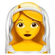 👰 Emoji Novia Con Velo en Apple iOS 10.0.