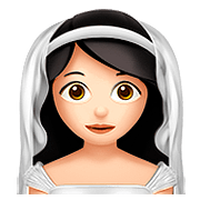 👰🏻 Emoji Noiva: Pele Clara na Apple iOS 10.0.