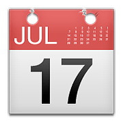Emoji 📅 Calendario su Apple iOS 10.0.