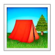 🏕️ Emoji Camping Apple iOS 10.0.