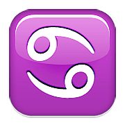 Emoji ♋ Segno Zodiacale Del Cancro su Apple iOS 10.0.