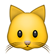 Émoji 🐱 Tête De Chat sur Apple iOS 10.0.