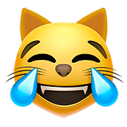 Emoji 😹 Gatto Con Lacrime Di Gioia su Apple iOS 10.0.