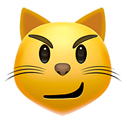 😼 Emoji Rosto De Gato Com Sorriso Irônico na Apple iOS 10.0.