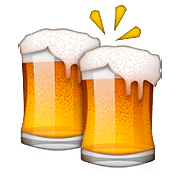 🍻 Emoji Jarras De Cerveza Brindando en Apple iOS 10.0.