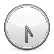Emoji 🕠 Ore Cinque E Mezza su Apple iOS 10.0.