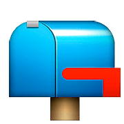 📪 Emoji geschlossener Briefkasten ohne Post Apple iOS 10.0.