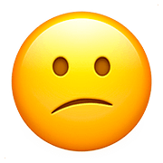 😕 Emoji Rosto Confuso na Apple iOS 10.0.