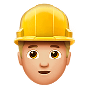Emoji 👷🏼 Operaio Edile: Carnagione Abbastanza Chiara su Apple iOS 10.0.