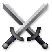 Émoji ⚔️ épées Croisées sur Apple iOS 10.0.