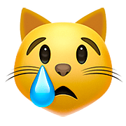 Émoji 😿 Chat Qui Pleure sur Apple iOS 10.0.