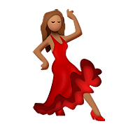 💃🏽 Emoji Mujer Bailando: Tono De Piel Medio en Apple iOS 10.0.