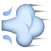 Emoji 💨 Nuvola Di Polvere su Apple iOS 10.0.