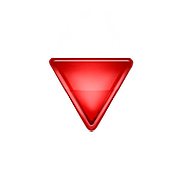 🔻 Emoji Triángulo Rojo Hacia Abajo en Apple iOS 10.0.