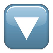 Emoji 🔽 Pulsante A Triangolo Rivolto Verso Il Basso su Apple iOS 10.0.
