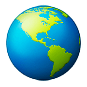 Émoji 🌎 Globe Tourné Sur Les Amériques sur Apple iOS 10.0.