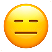 😑 Emoji Cara Sin Expresión en Apple iOS 10.0.