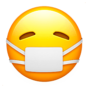 Emoji 😷 Faccina Con Mascherina su Apple iOS 10.0.
