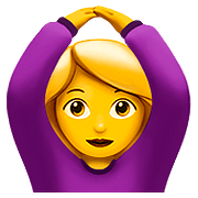 Emoji 🙆 Persona Con Gesto OK su Apple iOS 10.0.