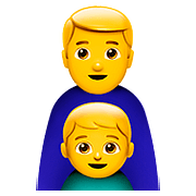 👨‍👦 Emoji Familie: Mann, Junge Apple iOS 10.0.