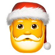 Emoji 🎅 Babbo Natale su Apple iOS 10.0.