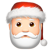 🎅🏻 Emoji Weihnachtsmann: helle Hautfarbe Apple iOS 10.0.