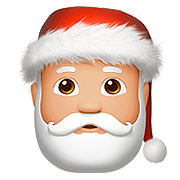 🎅🏼 Emoji Weihnachtsmann: mittelhelle Hautfarbe Apple iOS 10.0.