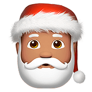 🎅🏽 Emoji Weihnachtsmann: mittlere Hautfarbe Apple iOS 10.0.