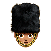 Emoji 💂🏽‍♀️ Guardia Donna: Carnagione Olivastra su Apple iOS 10.0.