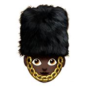 Emoji 💂🏿‍♀️ Guardia Donna: Carnagione Scura su Apple iOS 10.0.