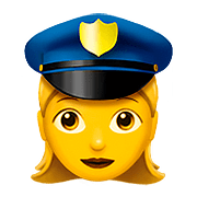 👮‍♀️ Emoji Agente De Policía Mujer en Apple iOS 10.0.