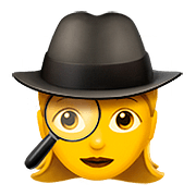 🕵️‍♀️ Emoji Detective Mujer en Apple iOS 10.0.