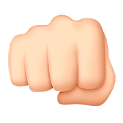 👊🏻 Emoji Puño Cerrado: Tono De Piel Claro en Apple iOS 10.0.