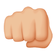 👊🏼 Emoji geballte Faust: mittelhelle Hautfarbe Apple iOS 10.0.
