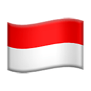 🇮🇩 Emoji Bandera: Indonesia en Apple iOS 10.0.