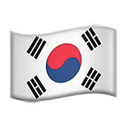 🇰🇷 Emoji Bandera: Corea Del Sur en Apple iOS 10.0.